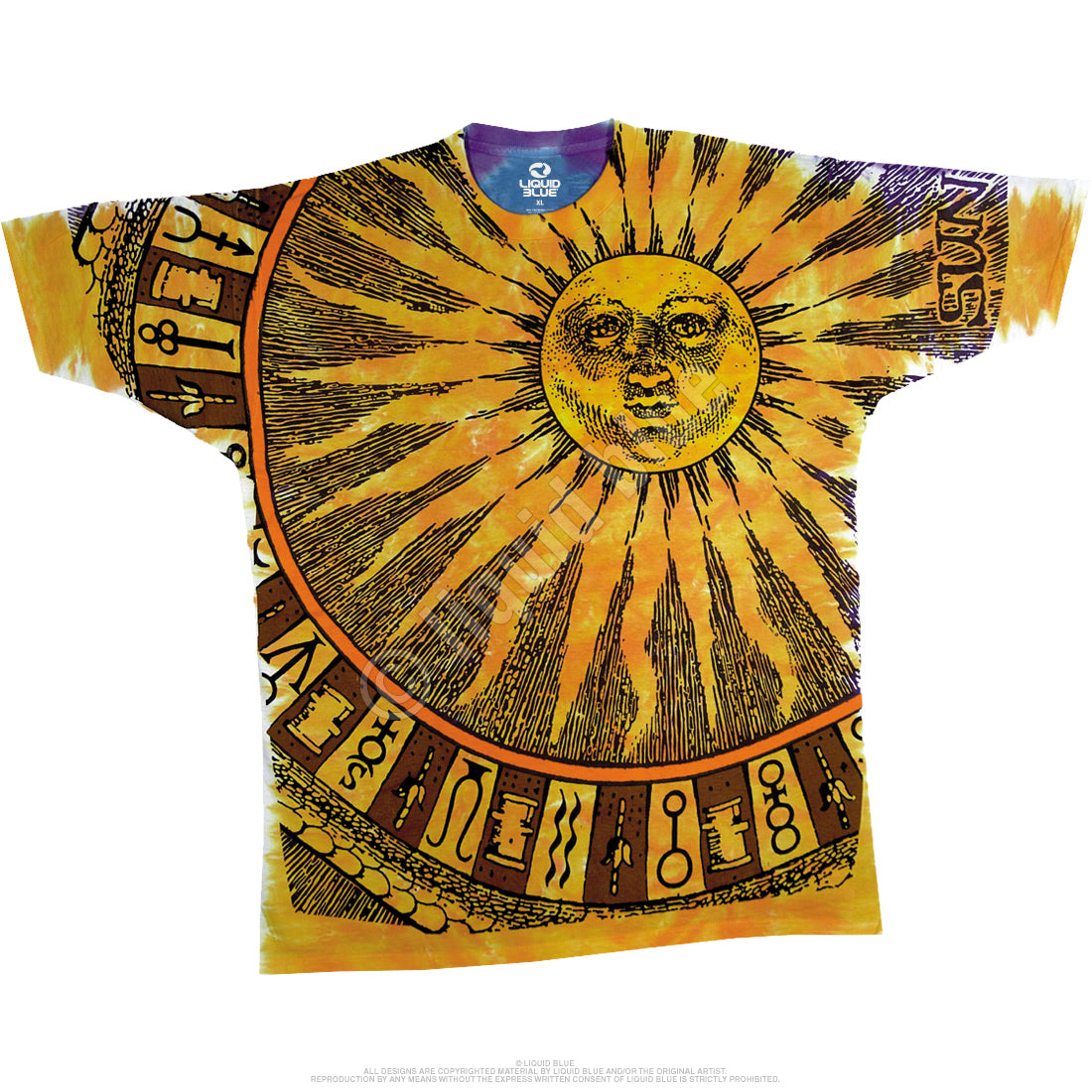 Liquid Blue - Sun Moon Tie-Dye T-Shirt