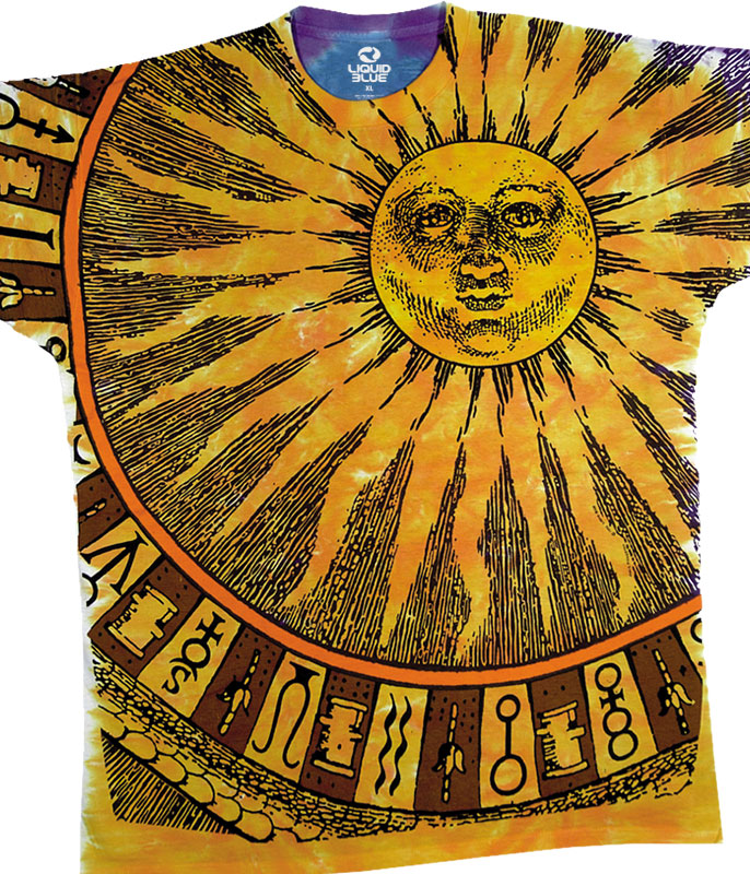 Liquid Blue - Sun Moon Tie-Dye T-Shirt