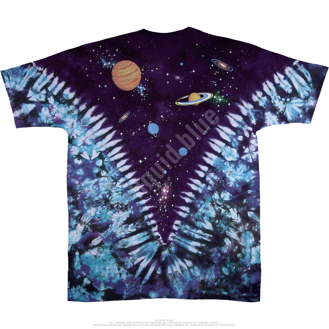 Liquid Blue - Space Top Tie-Dye T-Shirt