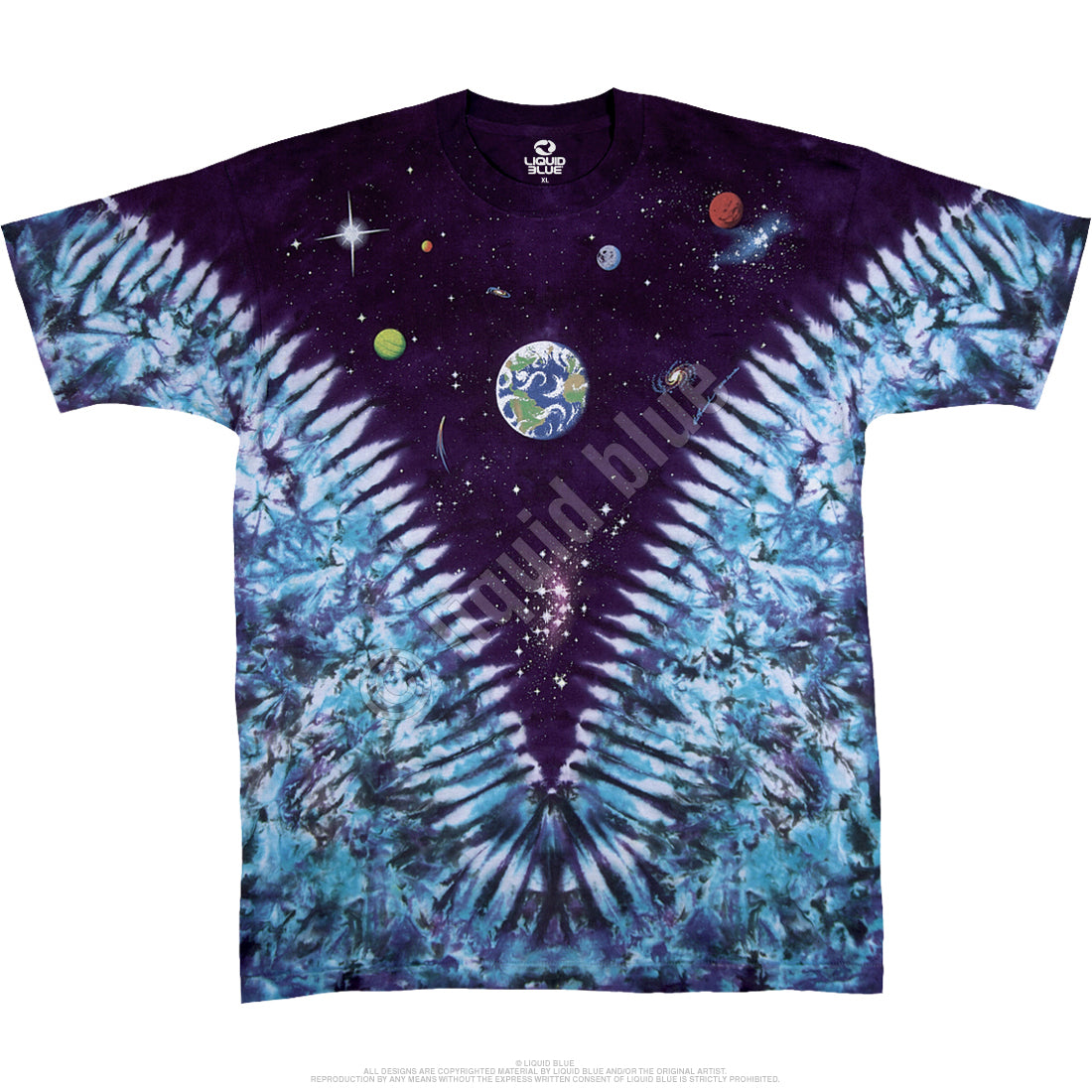 Liquid Blue - Space Top Tie-Dye T-Shirt
