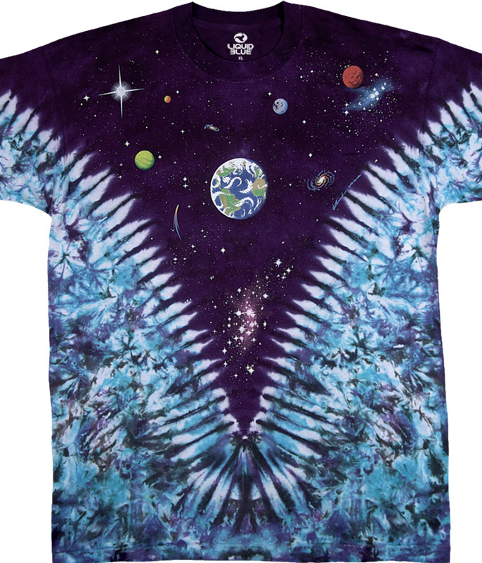 Liquid Blue - Space Top Tie-Dye T-Shirt