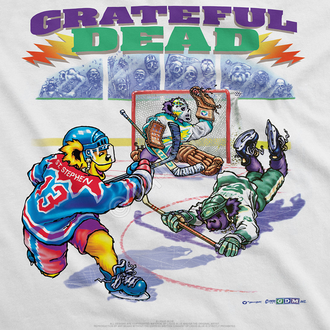 Liquid Blue - Grateful Dead - Steal Your Faceoff Tie-Dye T-Shirt