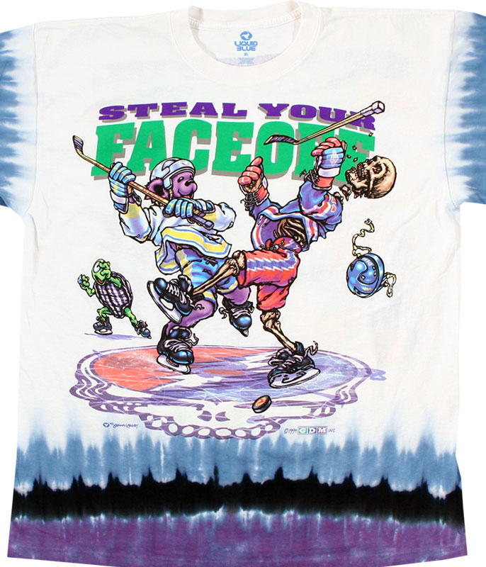 Liquid Blue - Grateful Dead - Steal Your Faceoff Tie-Dye T-Shirt