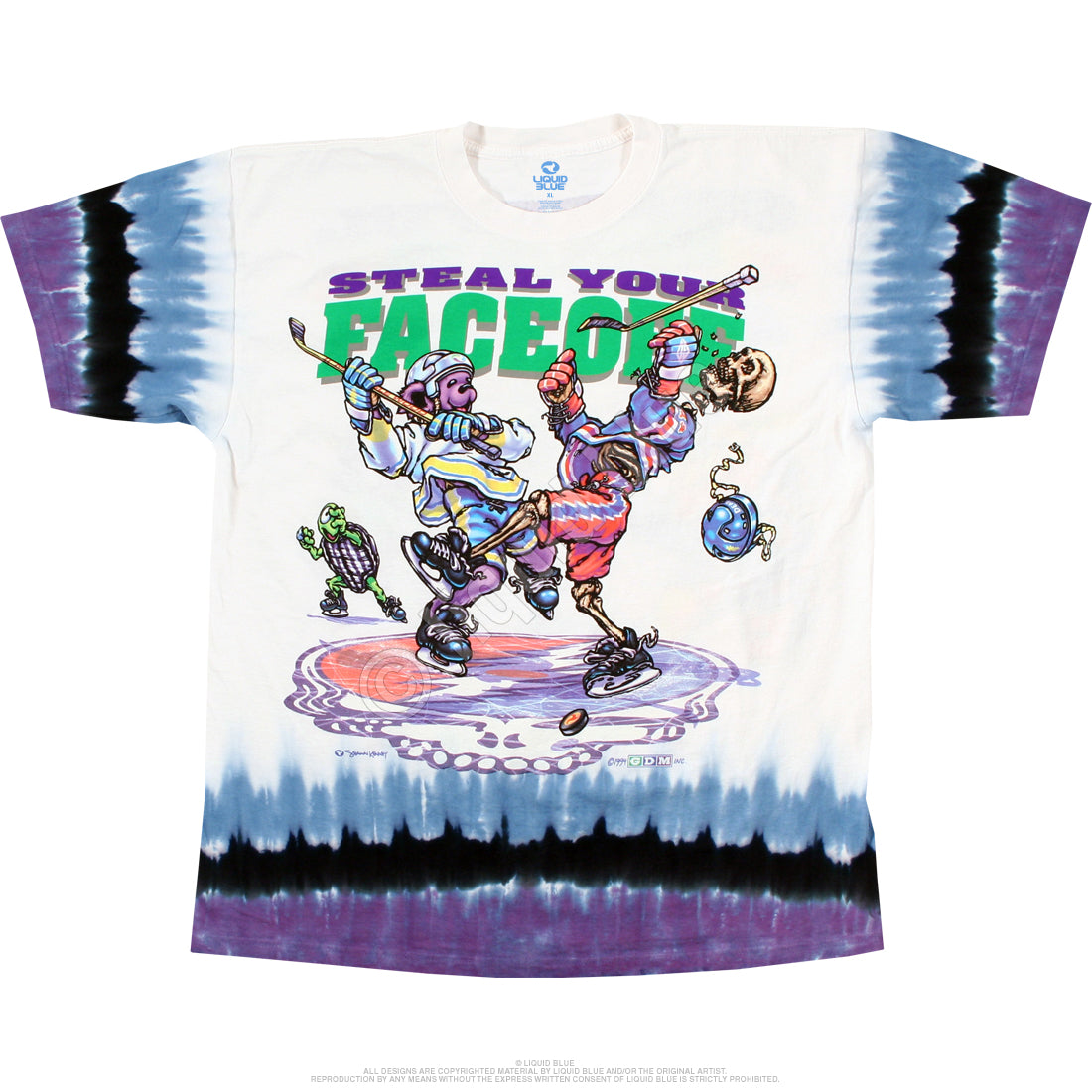 Liquid Blue - Grateful Dead - Steal Your Faceoff Tie-Dye T-Shirt