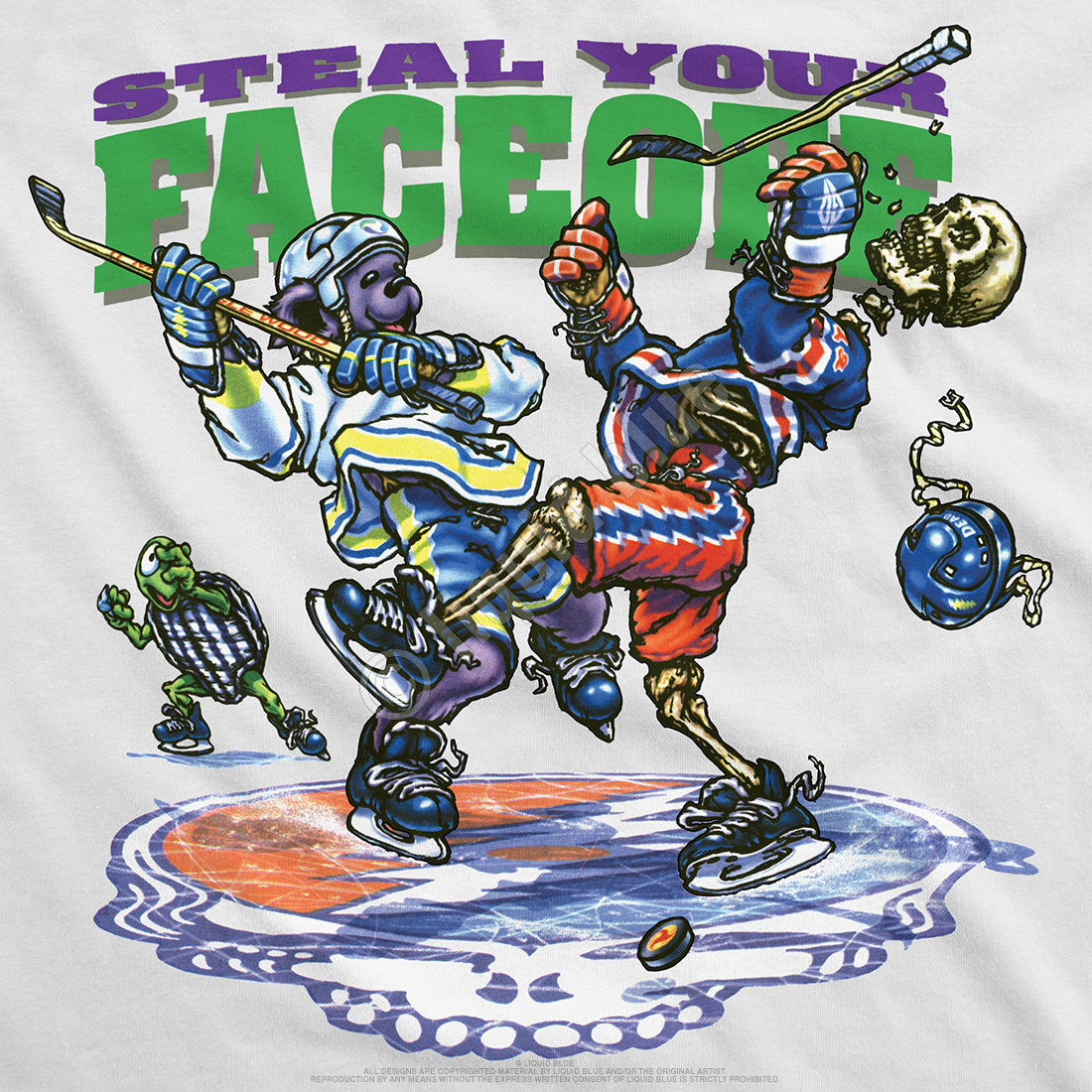 Liquid Blue - Grateful Dead - Steal Your Faceoff Tie-Dye T-Shirt