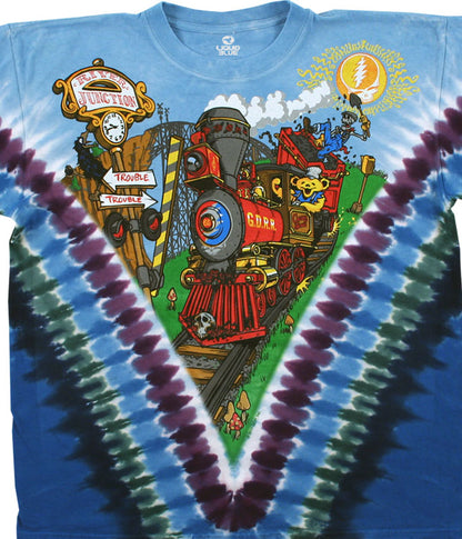 Liquid Blue - Grateful Dead - Casey Jones Tie-Dye T-Shirt