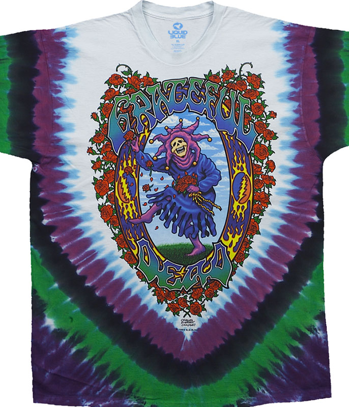 Liquid Blue - Grateful Dead - Seasons Of The Dead Tie-Dye T-Shirt