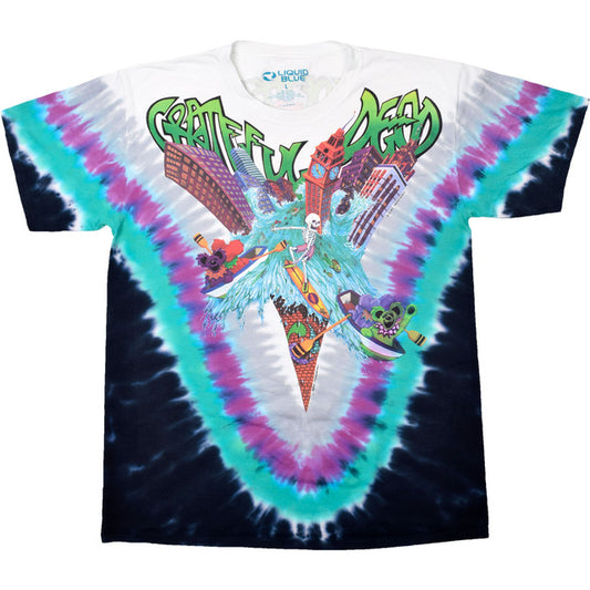 Liquid Blue - Grateful Dead - Wake Of The Flood Tie-Dye T-Shirt