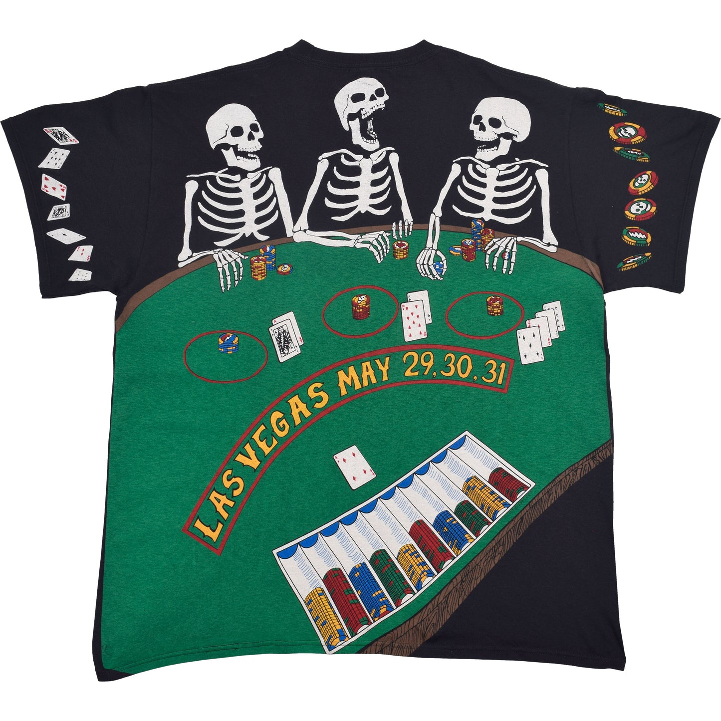 Liquid Blue - Grateful Dead - Vegas Dead Black T-Shirt