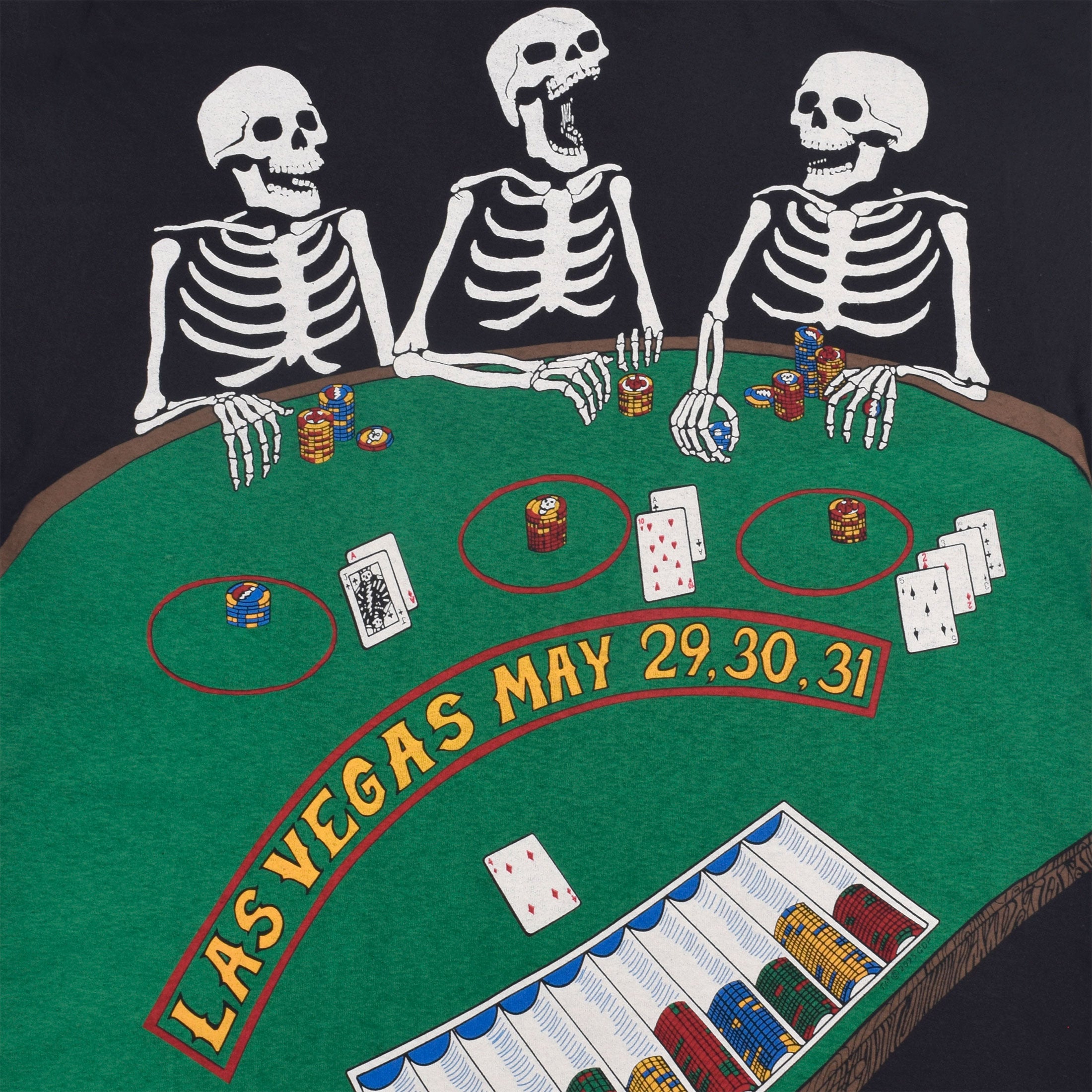 Liquid Blue - Grateful Dead - Vegas Dead Black T-Shirt