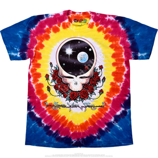 Liquid Blue - Grateful Dead - Space Your Face Tie-Dye T-Shirt