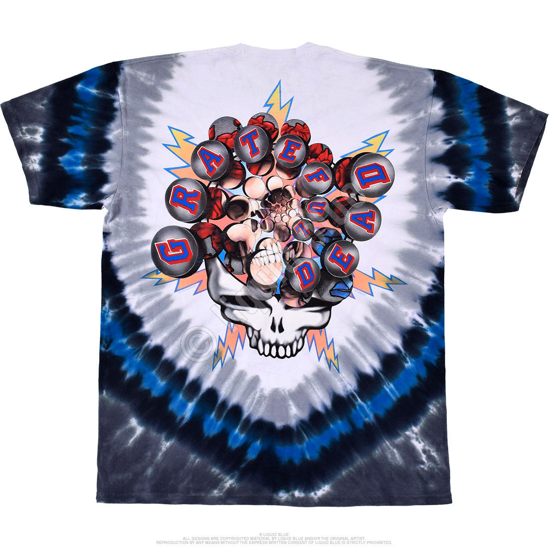 Liquid Blue - Grateful Dead - NY Strangers Tie-Dye T-Shirt