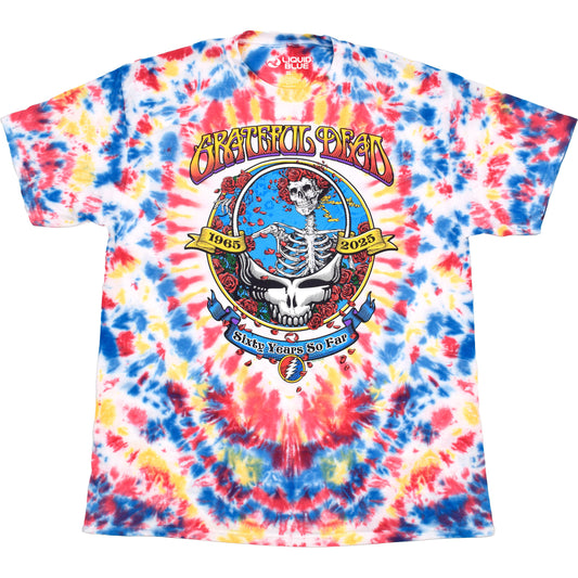 Liquid Blue - Grateful Dead - 60th Anniversary Tie-Dye T-Shirt