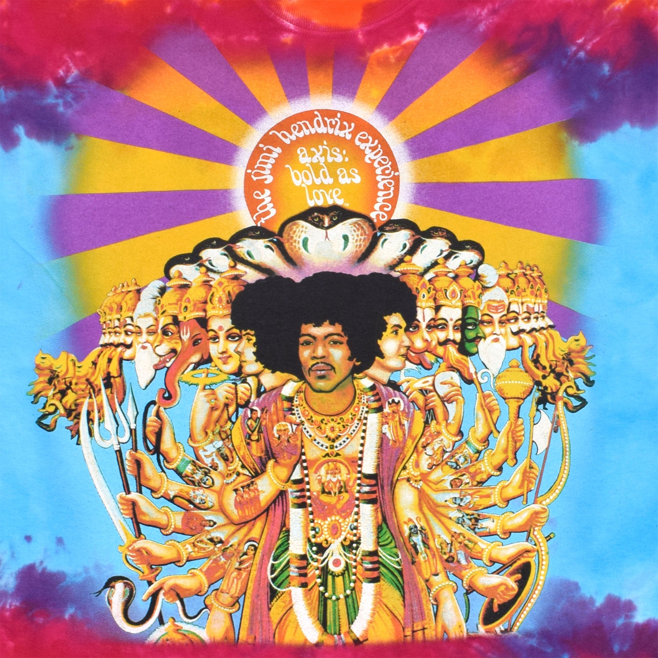 Liquid Blue - Jimi Hendrix - Axis Bold As Love Tie-Dye T-Shirt
