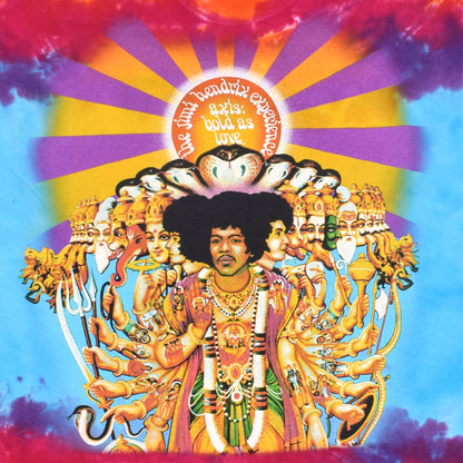 Liquid Blue - Jimi Hendrix - Axis Bold As Love Tie-Dye T-Shirt