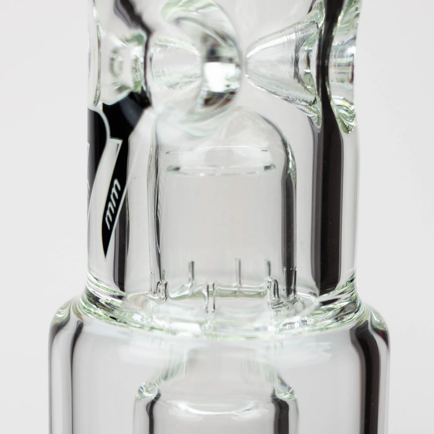 Preemo - 19" 7mm Dome Over Double Disc Perc Beaker