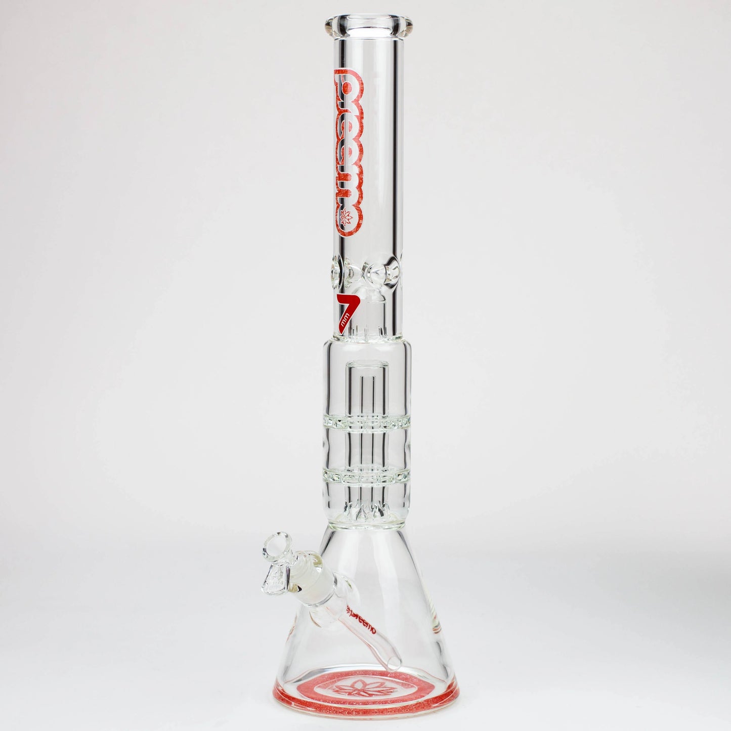 Preemo - 19" 7mm Dome Over Double Disc Perc Beaker
