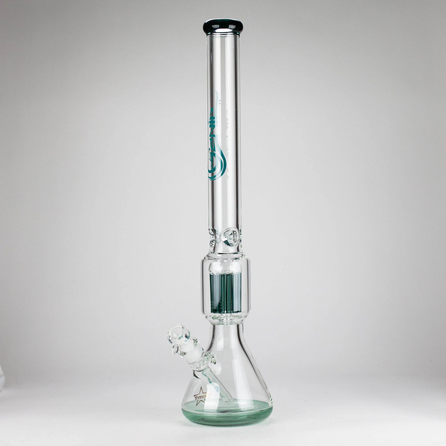 Genie - 23" 9mm Beaker to Tree Perc w/Coloured Base