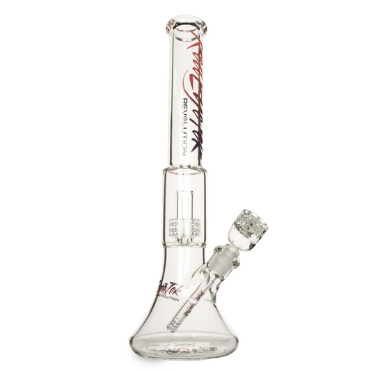 Red Eye Tek - 19" 7mm Thick Revolution Dual Chamber Bell Base Water Pipe
