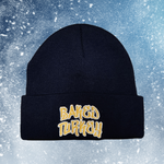 Baked Goods - Handstyle Beanie - Navy/Gold/White