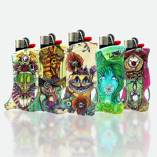 Toker Poker Lighter Sleeve - Alice in Wonderland