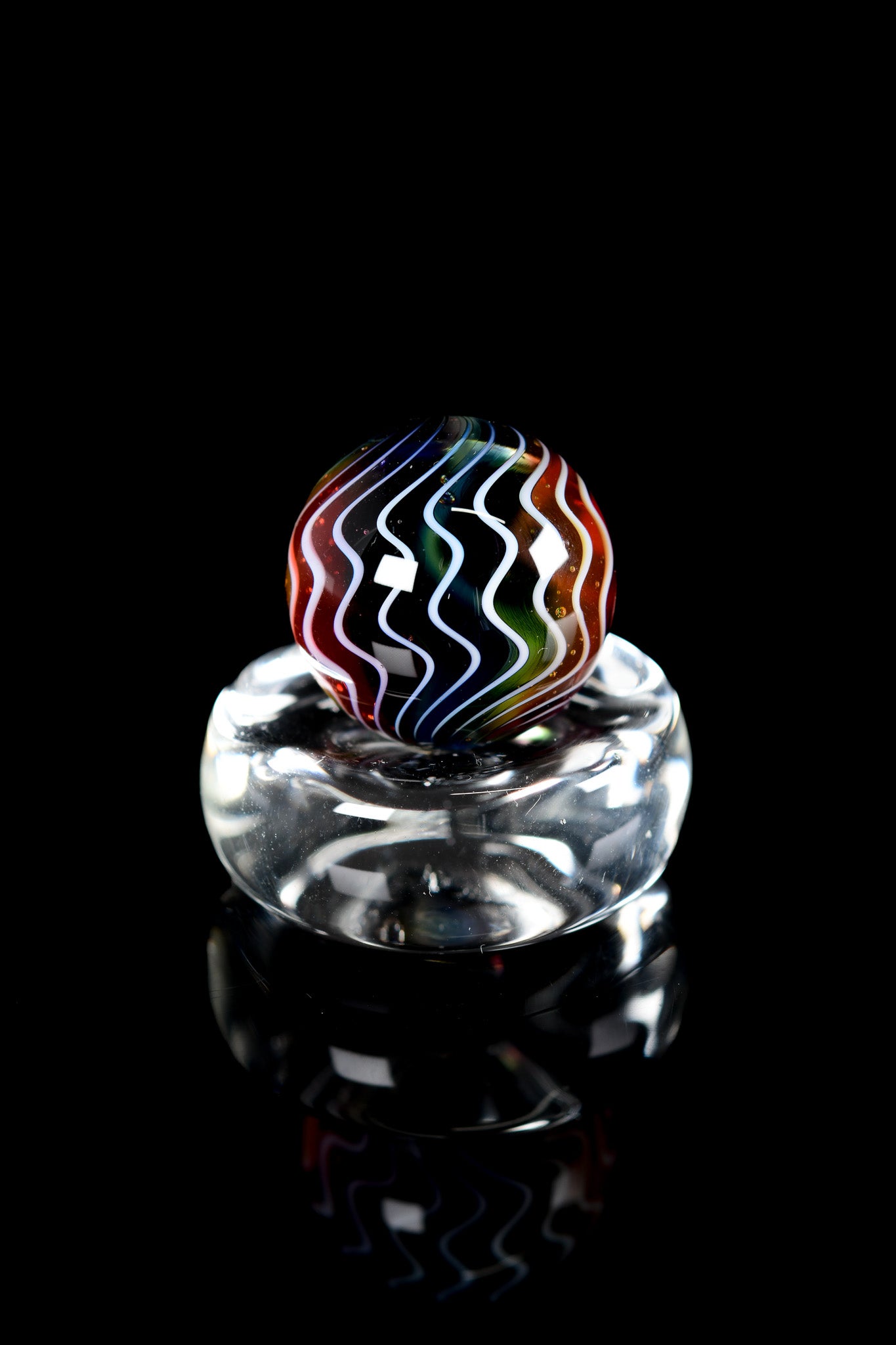 Karma Glass - Rainbow Marble