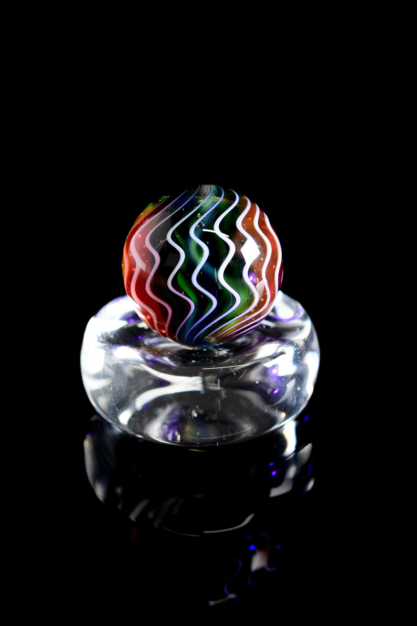 Karma Glass - Rainbow Marble