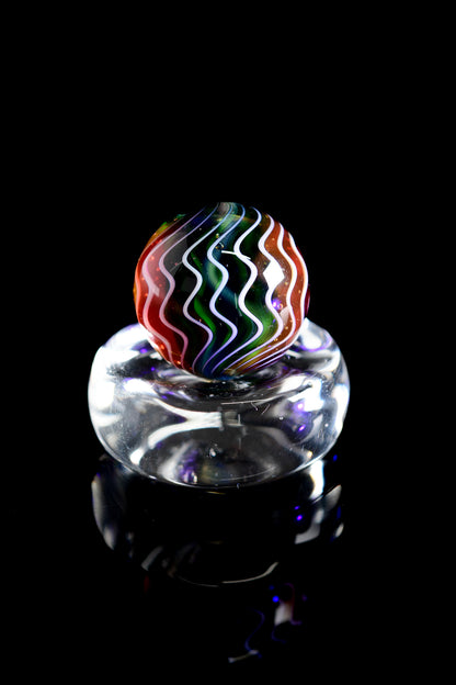 Karma Glass - Rainbow Marble
