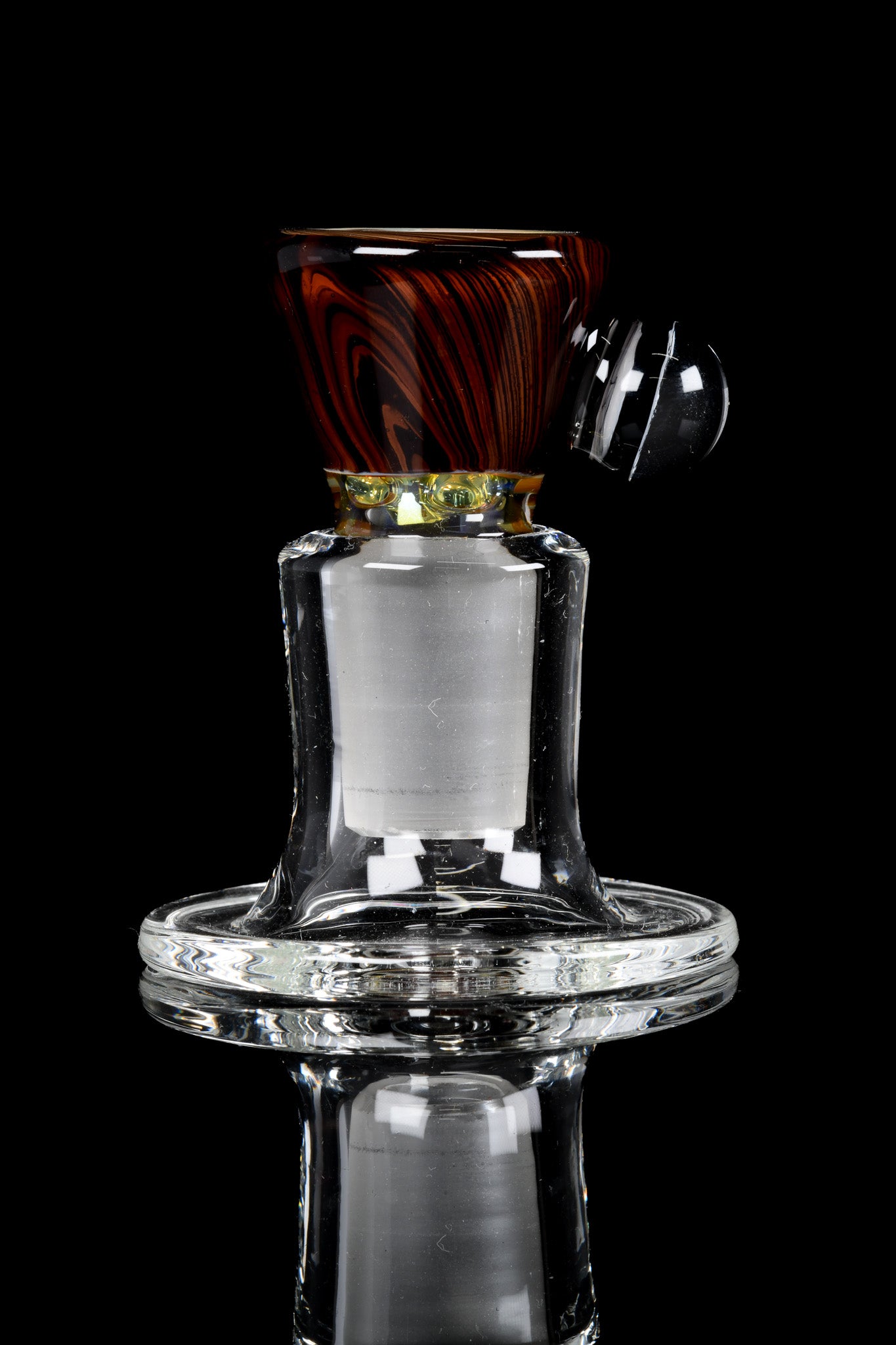 Blitzkriega Glass - 18mm 4 Hole Wood Grain Tech Slide W/ Blitzkriega Millie - 1