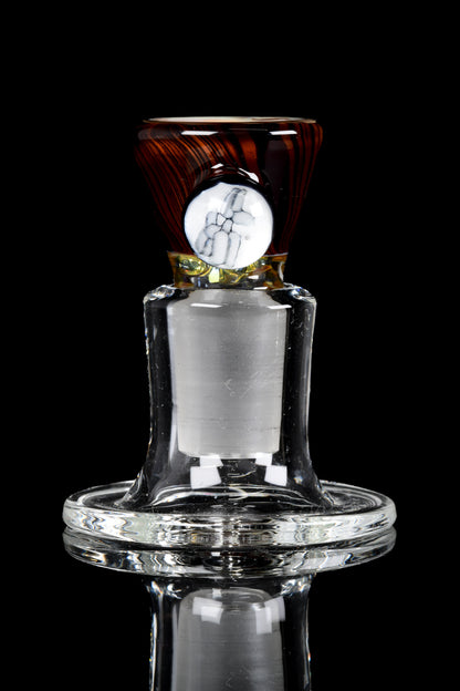 Blitzkriega Glass - 18mm 4 Hole Wood Grain Tech Slide W/ Blitzkriega Millie - 1