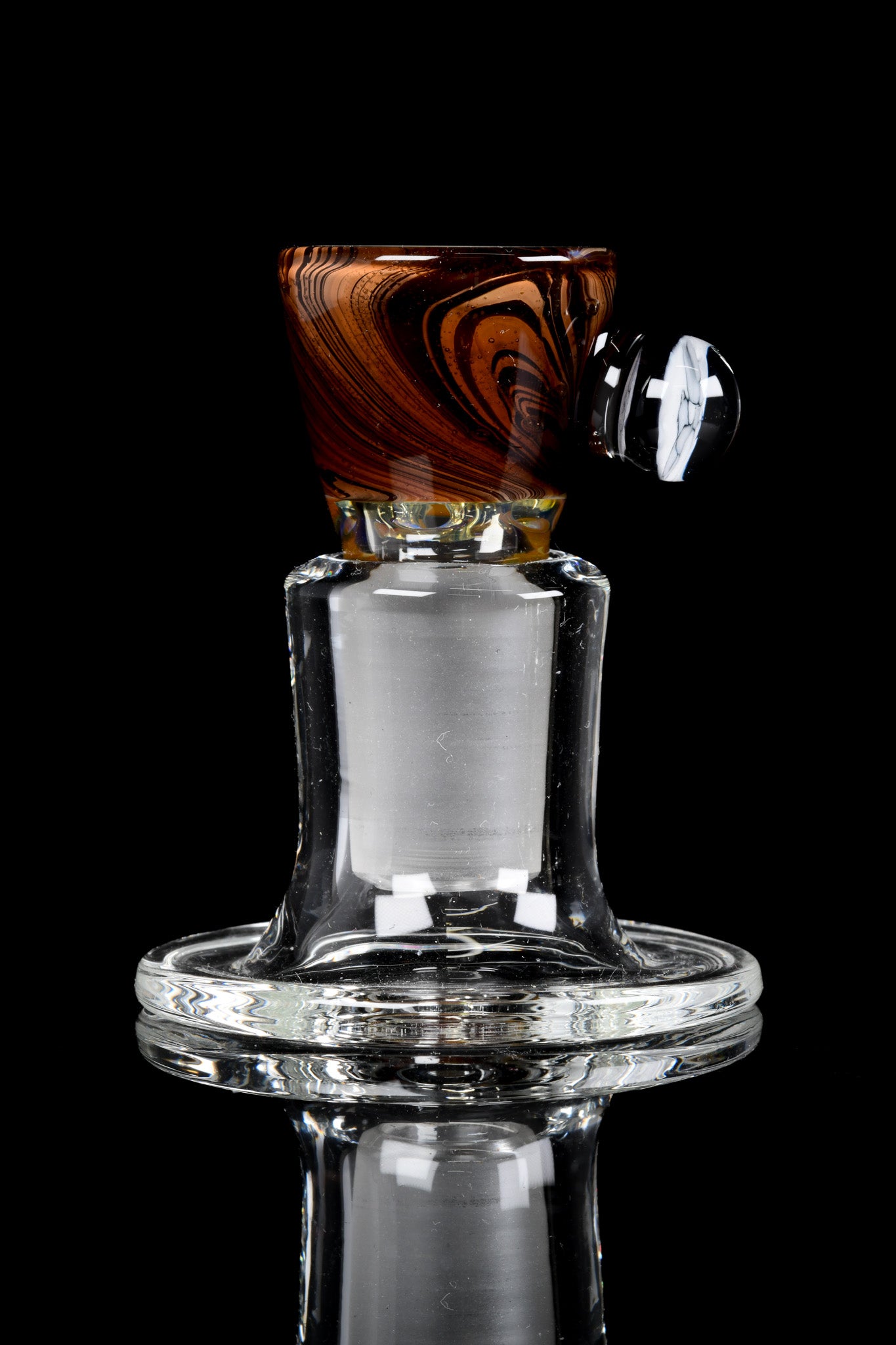 Blitzkriega Glass - 18mm 4 Hole Wood Grain Tech Slide W/ Blitzkriega Millie - 2