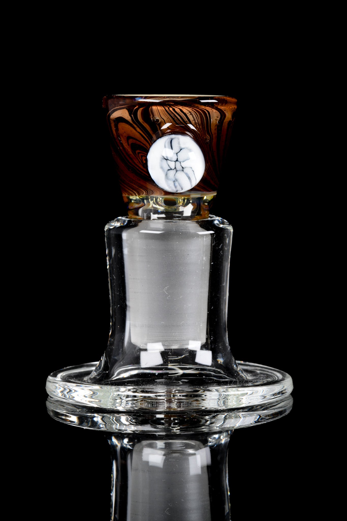 Blitzkriega Glass - 18mm 4 Hole Wood Grain Tech Slide W/ Blitzkriega Millie - 2