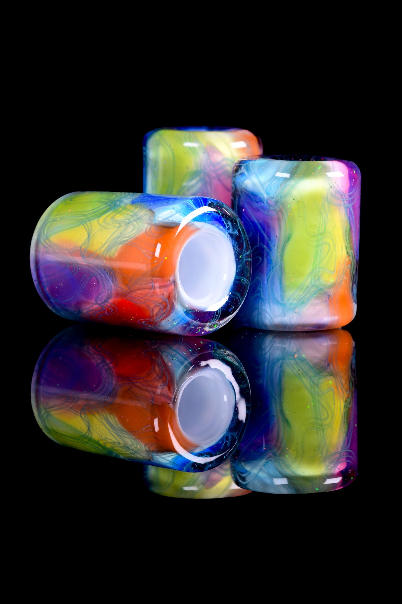 Scomo Glass - Rainbow Scribble Tech Beads