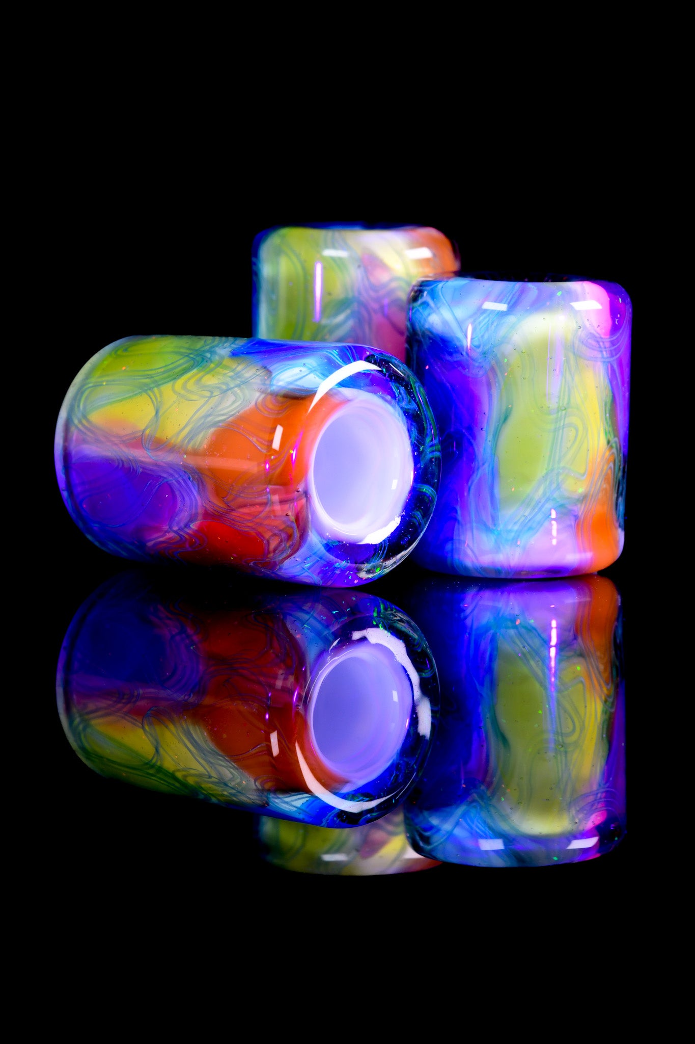 Scomo Glass - Rainbow Scribble Tech Beads