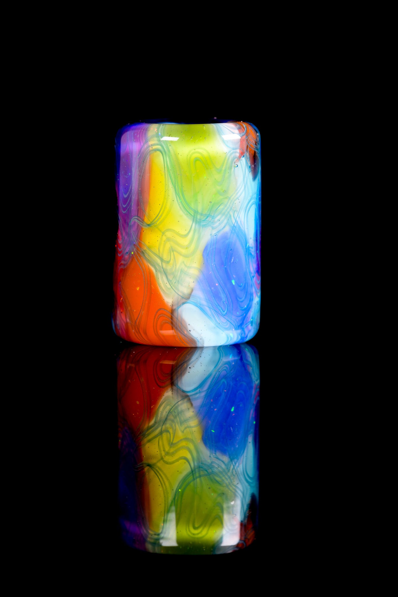 Scomo Glass - Rainbow Scribble Tech Beads