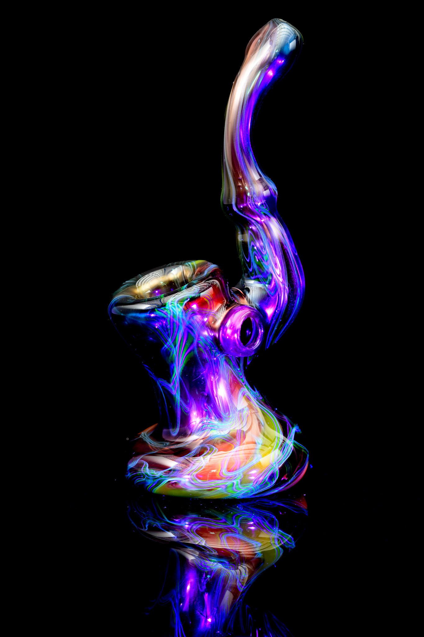 Scomo Glass - Electrum Rainbox Mix Scribble Tech Stand Up Dry Pipe