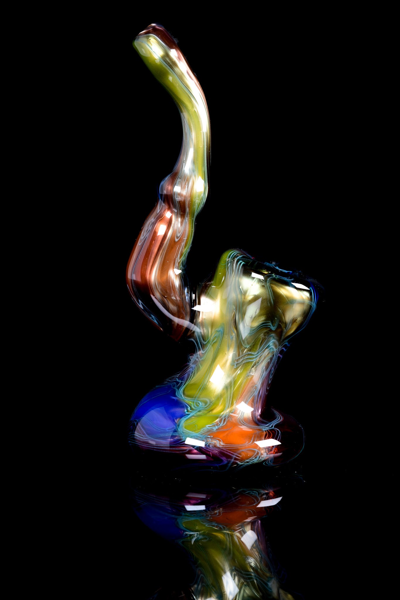 Scomo Glass - Electrum Rainbox Mix Scribble Tech Stand Up Dry Pipe