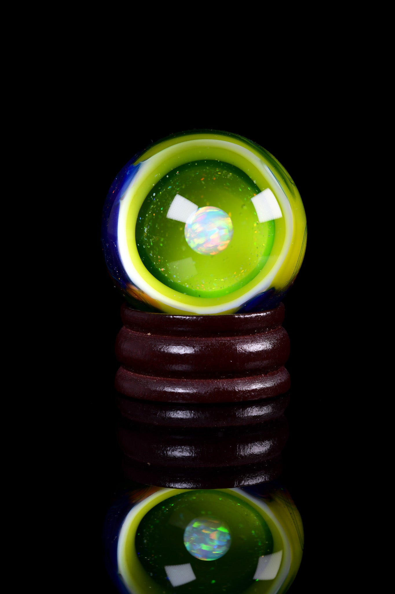 Scomo Glass - Rainbow Scribble Tech Roller W/ Opal