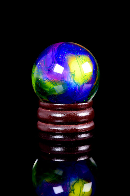 Scomo Glass - Rainbow Scribble Tech Roller W/ Opal