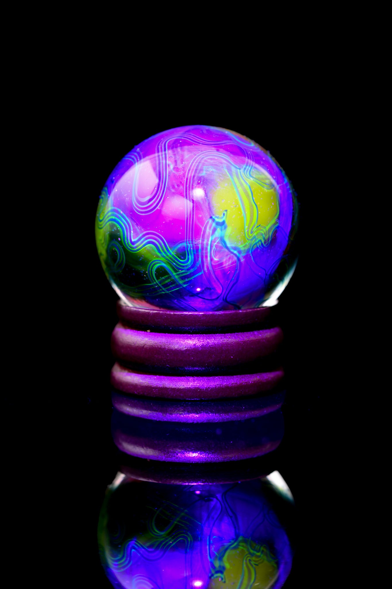 Scomo Glass - Rainbow Scribble Tech Roller W/ Opal