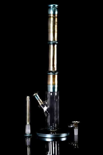 Full Zirk Glass - Straight Tube - Electrum & Neptunium