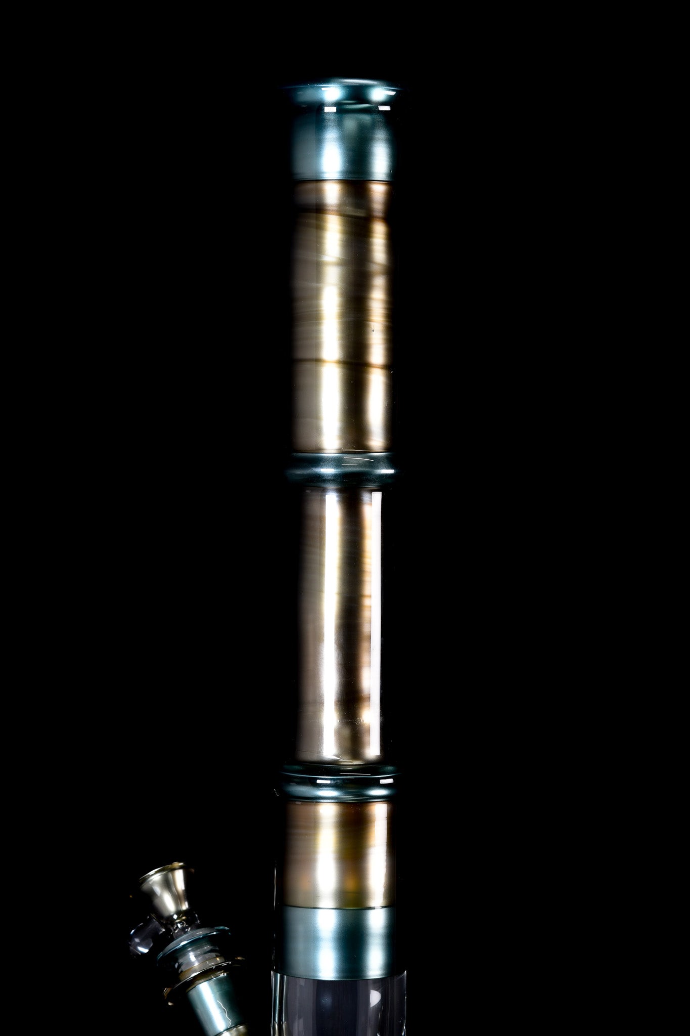 Full Zirk Glass - Straight Tube - Electrum & Neptunium