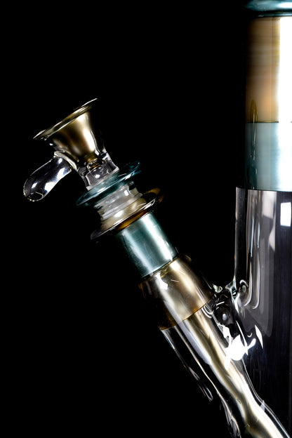 Full Zirk Glass - Straight Tube - Electrum & Neptunium