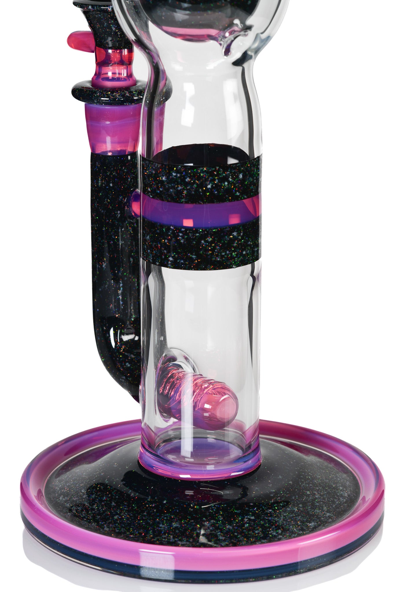 Full Zirk Glass - Stemline Ball Tube - Telemagenta/Cropal