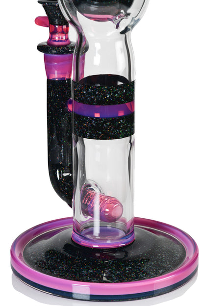 Full Zirk Glass - Stemline Ball Tube - Telemagenta/Cropal