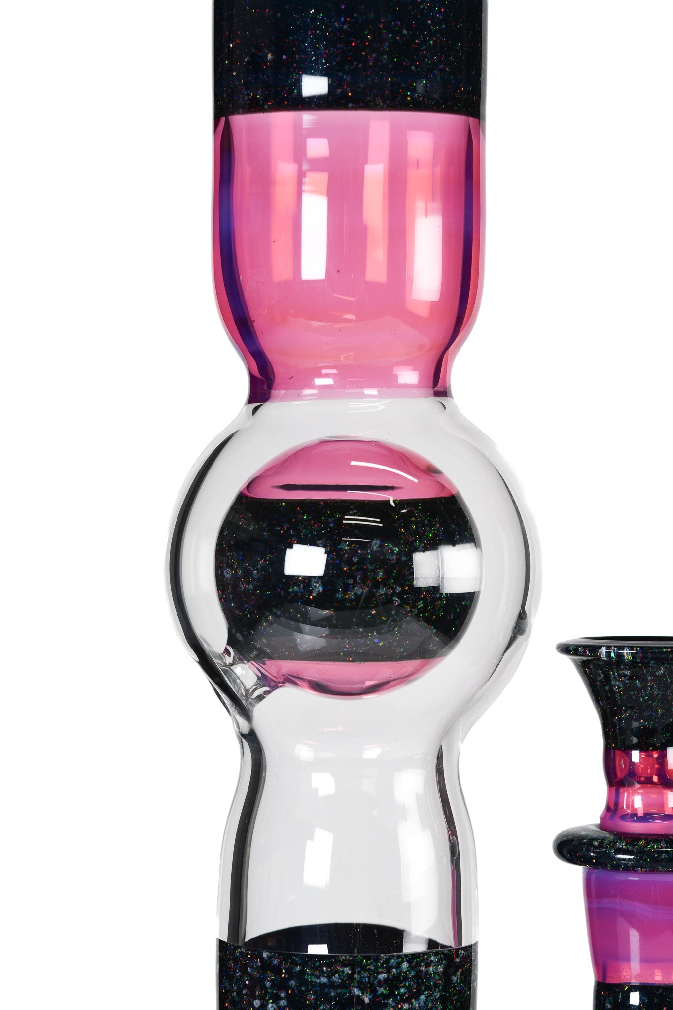 Full Zirk Glass - Stemline Ball Tube - Telemagenta/Cropal