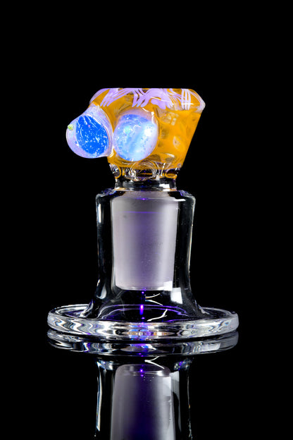 Titz Glass - 18mm Honeycomb 4 Hole Titty Slide - 1