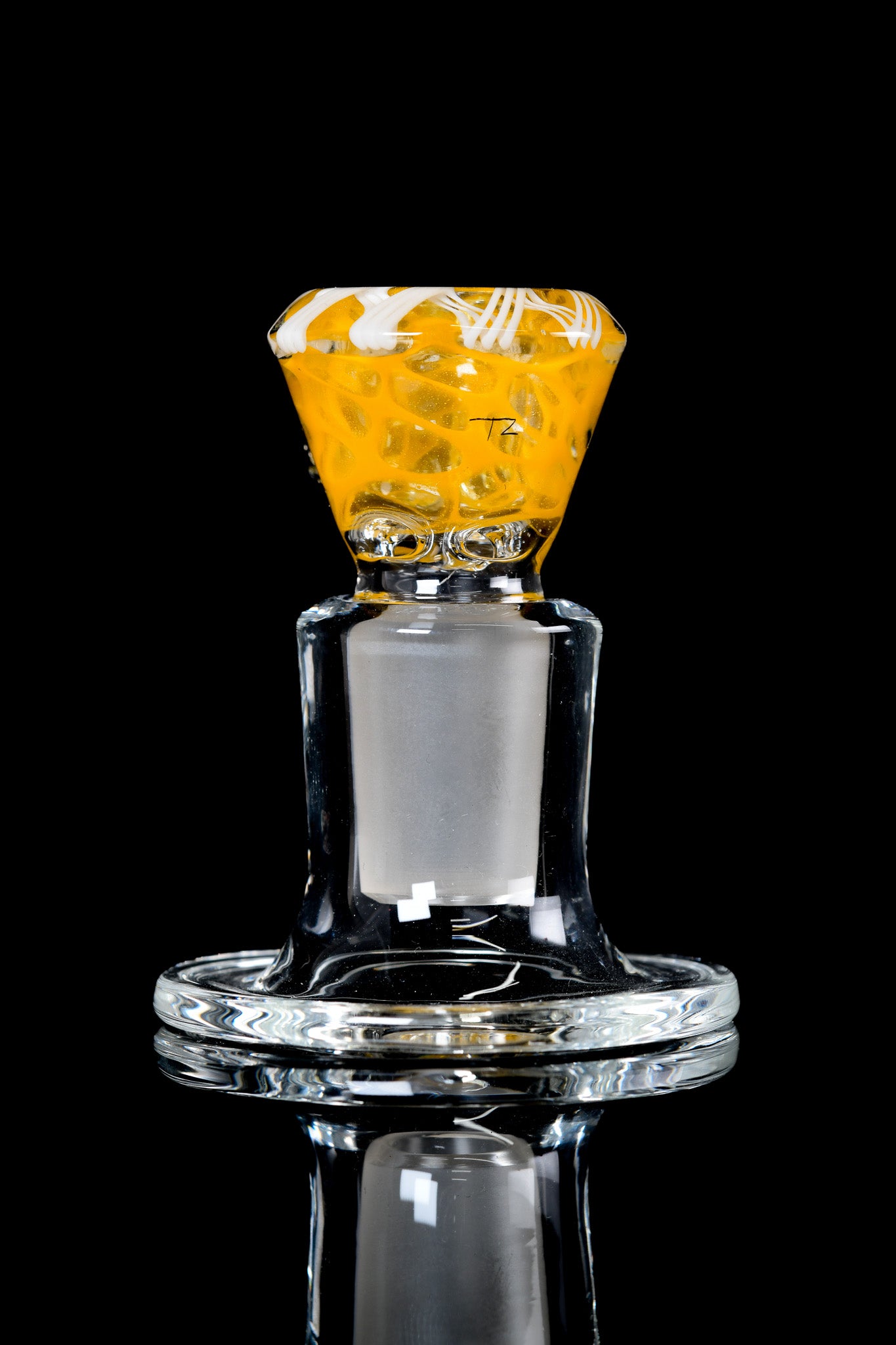 Titz Glass - 18mm Honeycomb 4 Hole Titty Slide - 1