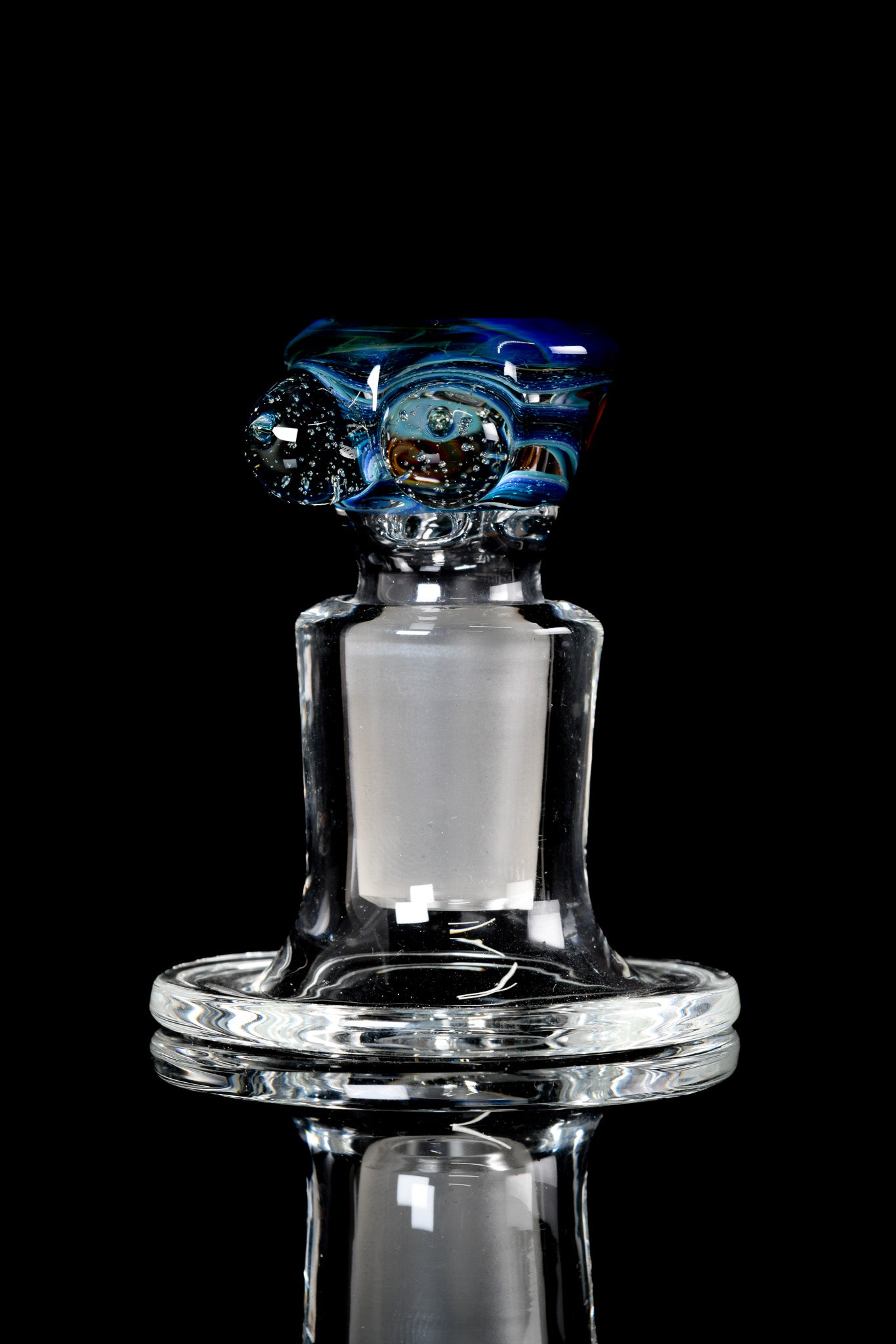 Titz Glass - 18mm Line Worked 4 Hole Titty Slide - 1