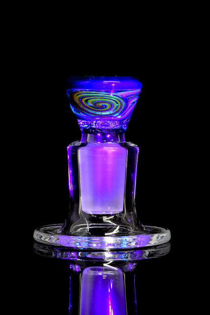 Titz Glass - 18mm Line Worked 4 Hole Titty Slide - 1